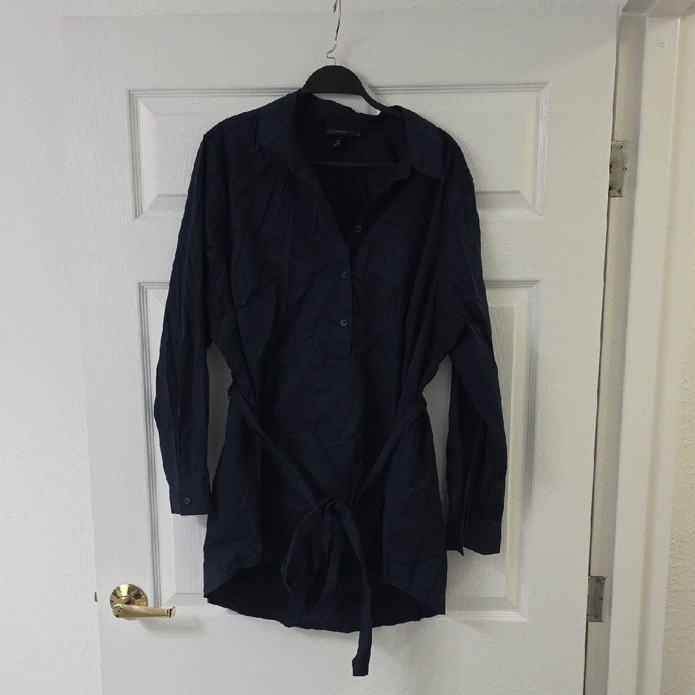 Lane Bryant Dark Blue Hi lo Top